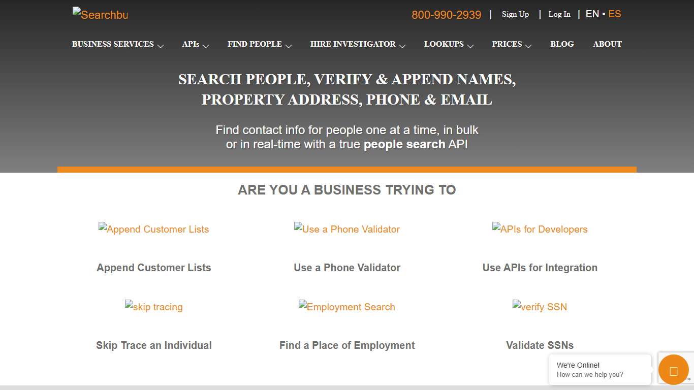 Professional True People Search, Verify Phone Numbers, Batch, API